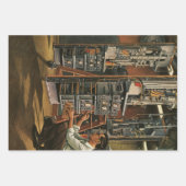 ヴィンテージ無線機材固定具 ラッピングペーパーシート (正面2)