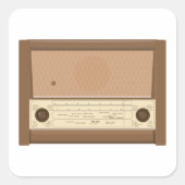 ヴィンテージ無線 スクエアシール (正面)