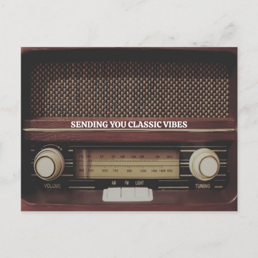 ヴィンテージ無線 ポストカード (正面)