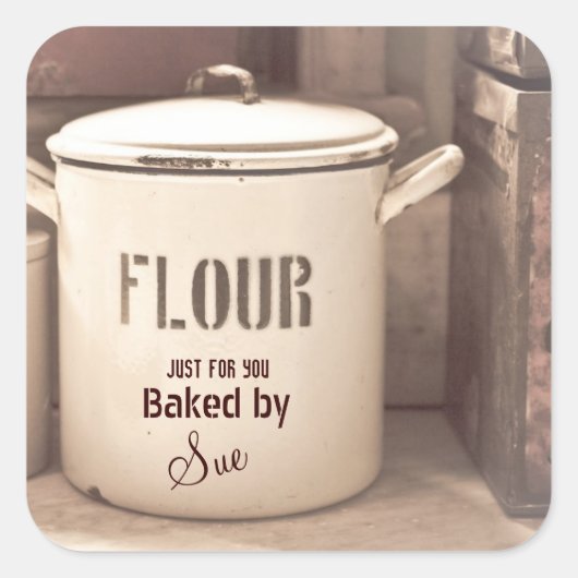 ヴィンテージ焼いたチャームby YOUスタンプ スクエアシール (正面)