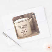 ヴィンテージ焼いたチャームby YOUスタンプ スクエアシール (封筒)