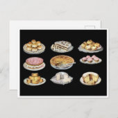 ヴィンテージ焼いた菓子 ポストカード (正面/裏面)