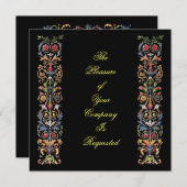 ヴィンテージ照明ゴシックアートカスタム招待状 招待状 (正面/裏面)