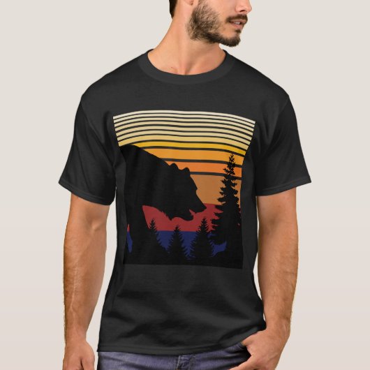 ヴィンテージ熊の森 Tシャツ (正面)