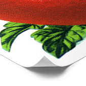 ヴィンテージ熟したトマト食品、果物、野菜 ポスター (角)