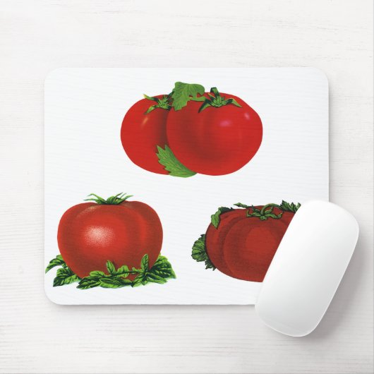 ヴィンテージ熟したトマト食品、果物、野菜 マウスパッド (マウス)