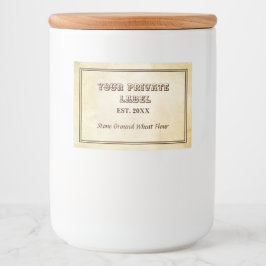 ヴィンテージ熟成パーチメントあなたのプライベートラベルフード フードラベル