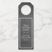 ヴィンテージ熟成パーチメントあなたのプライベートラベルワインボー ボトルネックタグ (正面)