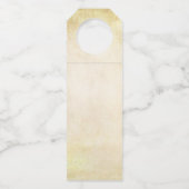 ヴィンテージ熟成パーチメントあなたのプライベートラベルワイン ボトルネックタグ (裏面)