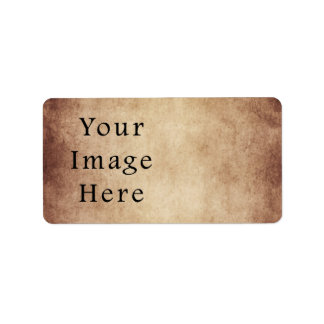 ヴィンテージ熟成ライトダークブラウン羊皮紙紙 ラベル