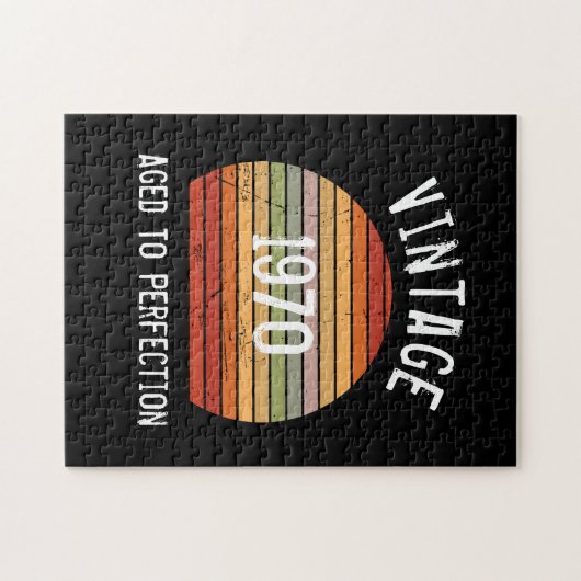 ヴィンテージ熟成誕生年レトロ日 ジグソーパズル (横)