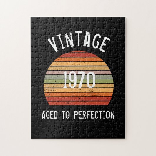 ヴィンテージ熟成誕生年レトロ日 ジグソーパズル (縦)