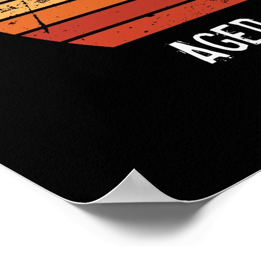 ヴィンテージ熟成誕生年レトロ日 ポスター (角)