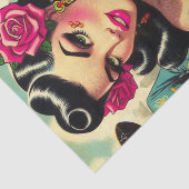 ヴィンテージ熱タトゥーガール 薄葉紙 (詳細)