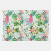 ヴィンテージ熱帯の花鳥 キッチンタオル (横)