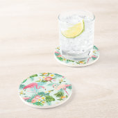 ヴィンテージ熱帯の花鳥 コースター (側面)