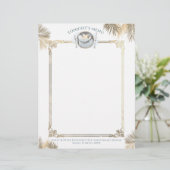 ヴィンテージ熱帯ケータリングメニューのレターヘッド (スタンド正面)