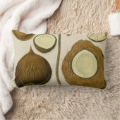 ヴィンテージ熱帯ココナツ ランバークッション (ブランケット)