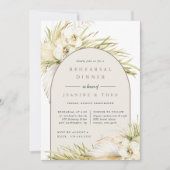 ヴィンテージ熱帯セレモニーのリハーサルディナー 招待状 (正面)