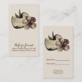 ヴィンテージ熱帯ハワイアンハイビスカスRefer a Friend 紹介カード (正面/裏面)