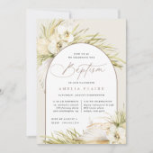 ヴィンテージ熱帯バプテスマ式&パーティー 招待状 (正面)