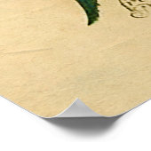 ヴィンテージ熱帯パイナップルのポスター ポスター (角)