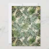 ヴィンテージ熱帯パイナップル結婚式招待状 招待状 (裏面)