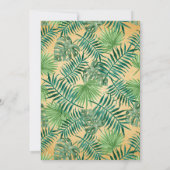 ヴィンテージ熱帯パイナップル誕生日パーティー 招待状 (裏面)