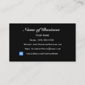 ヴィンテージ熱帯フローラ壁紙パターン 名刺 (裏面)