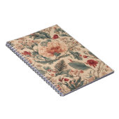 ヴィンテージ熱帯フローラ花アンティーク ノートブック (右側)