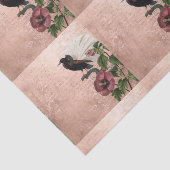 ヴィンテージ熱帯フローラ鳥 薄葉紙 (詳細)