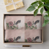 ヴィンテージ熱帯フローラ鳥 薄葉紙 (ギフト)