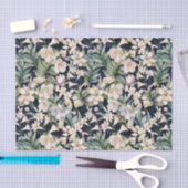 ヴィンテージ熱帯夜花ティッシュペーパー 薄葉紙 (クラフト)