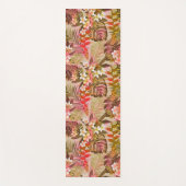 ヴィンテージ熱帯庭園のパターン可逆的 ヨガマット (正面)