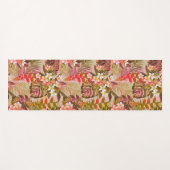 ヴィンテージ熱帯庭園のパターン可逆的 ヨガマット (正面(横))