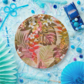 ヴィンテージ熱帯庭園 ペーパープレート (パーティー)