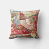 ヴィンテージ熱帯性コカトゥー クッション (裏面)