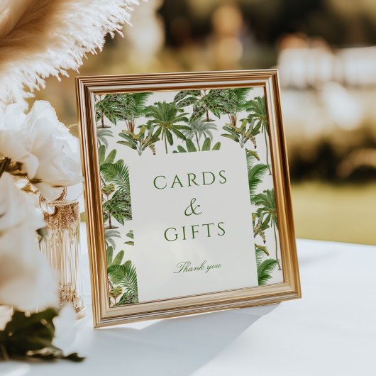 ヴィンテージ熱帯性パームツリーカード&ギフト ポスター