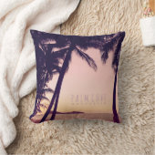 ヴィンテージ熱帯性パームツリースロークッション クッション (ブランケット)