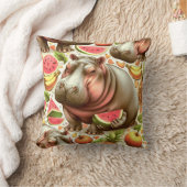 ヴィンテージ熱帯海馬模様 クッション (ブランケット)