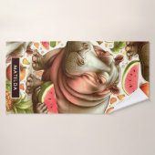 ヴィンテージ熱帯海馬模様 バスタオル (バスタオル)