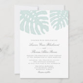 ヴィンテージ熱帯結婚式招待状 招待状 (正面)