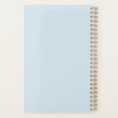 ヴィンテージ熱帯花パーソナライズされた プランナー手帳 (裏面)