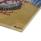 ヴィンテージ熱帯青魚サンゴ海の海生活 カッティングボード (角)