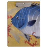 ヴィンテージ熱帯青魚サンゴ海の海生活 クリップボード (正面)