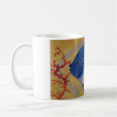 ヴィンテージ熱帯青魚サンゴ海の海生活 コーヒーマグカップ (左)