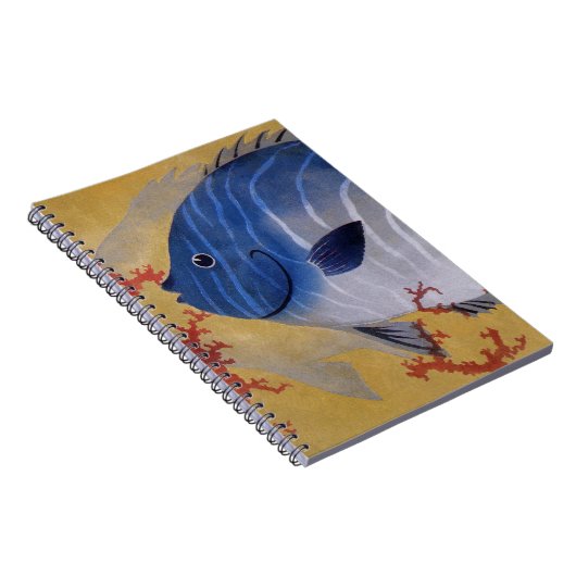 ヴィンテージ熱帯青魚サンゴ海の海生活 ノートブック (右側)