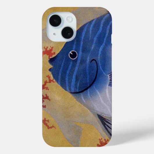 ヴィンテージ熱帯青魚サンゴ海の海生活 Case-Mate iPhoneケース (裏面)