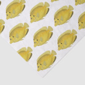 ヴィンテージ熱帯魚スケッチ黄 薄葉紙 (詳細)