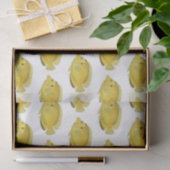 ヴィンテージ熱帯魚スケッチ黄 薄葉紙 (ギフト)